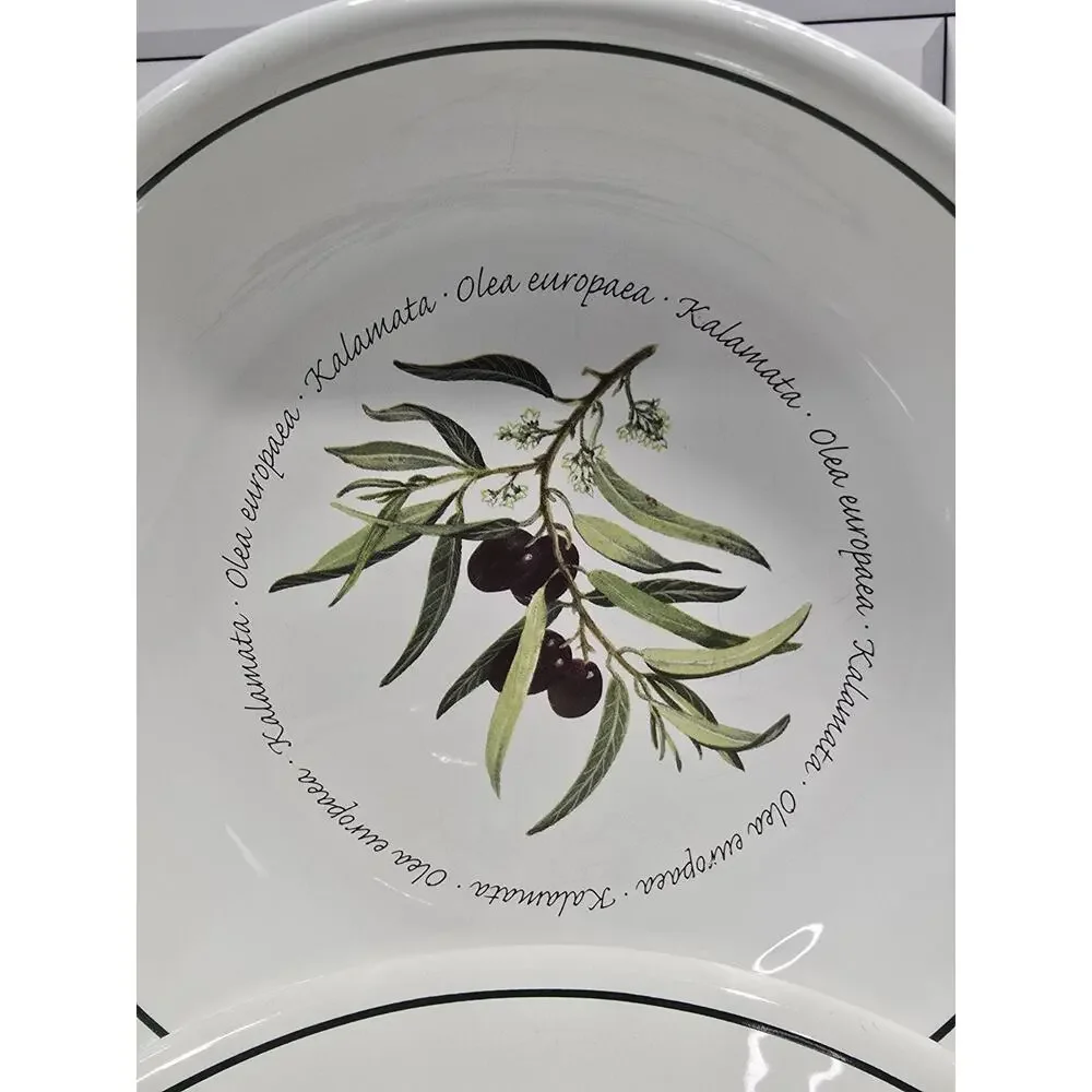 Williams Sonoma WSO20 Olea Europaea Pasta Bowls Set of 4 + 1 FREE Cracked Bonus